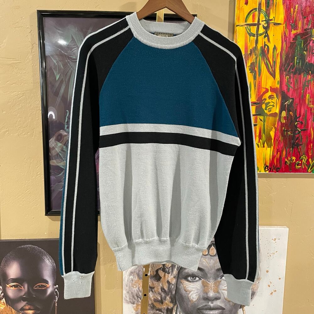 Rare Vintage Vintage 90s High Sierra Colorblock Crewneck Grandpacore Sweater XL